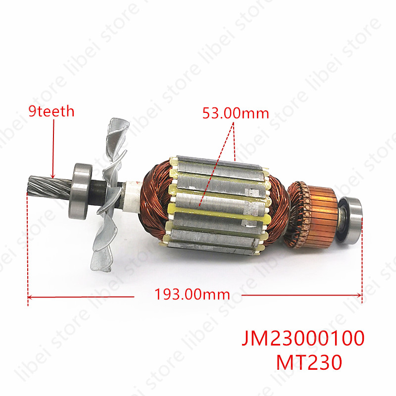 Power Tools Makita - Rotor de Armadura Original JM23000100 para