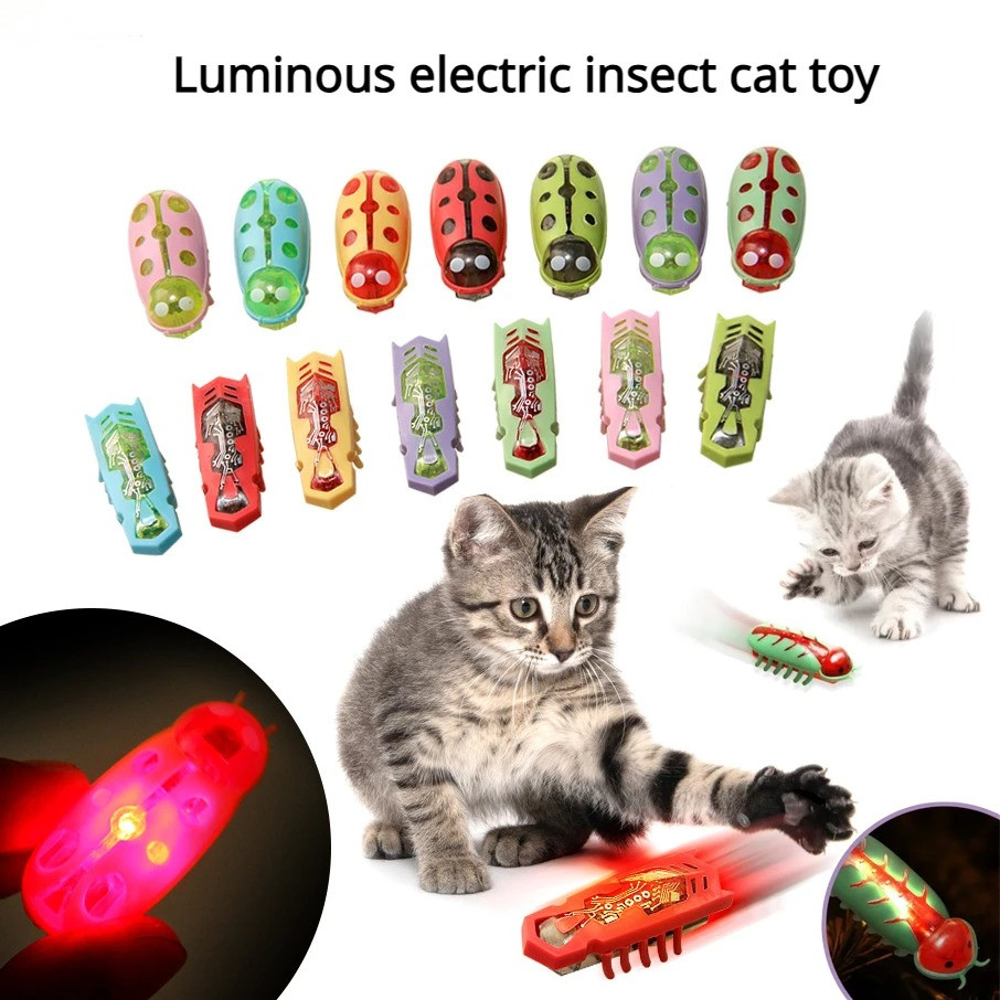 Power Tools Cat - Brinquedos para Gatos: Minhocas Elétricas Luminosas,